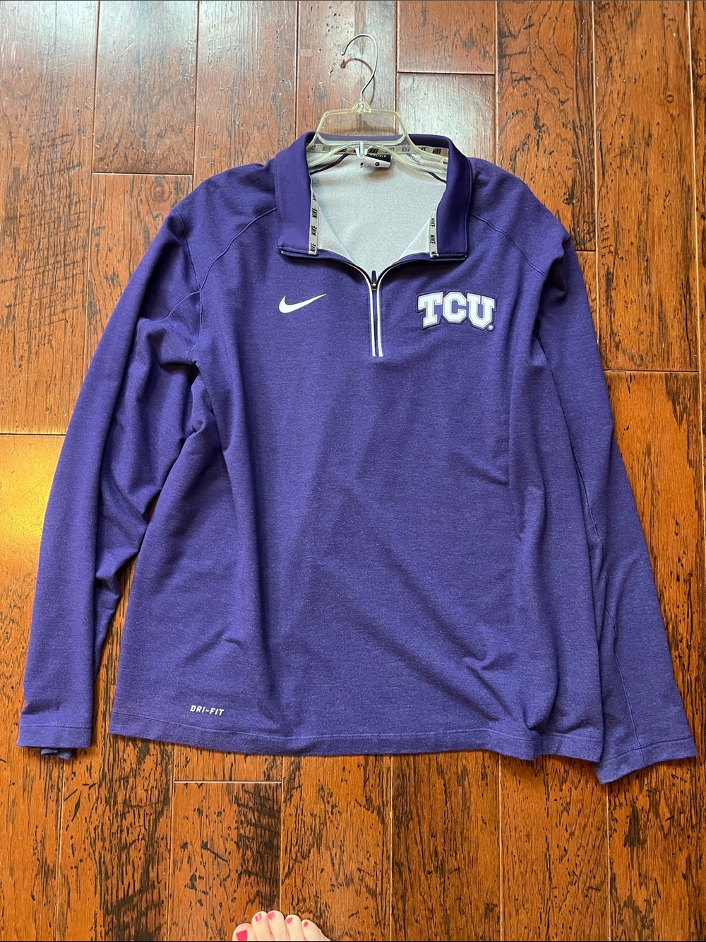 Nike Purple TCU Dri-FIT Half-Zip Pullover